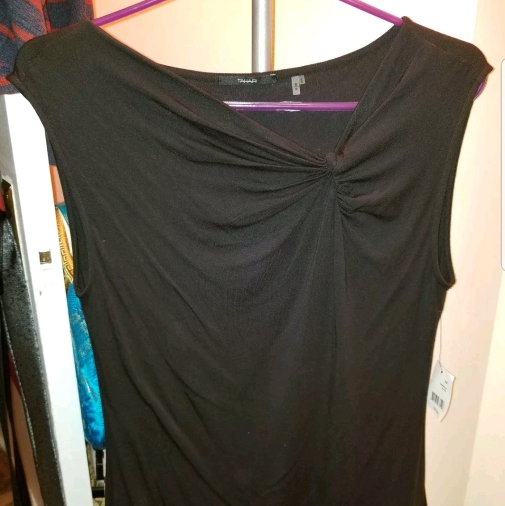 NWT Tahari black blouse
